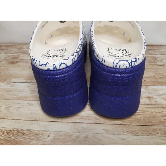 Hello Kitty Siren Crocs 50th Anniversary Womens 8 Chunky Heels Whimsical Funky - Picture 9 of 14